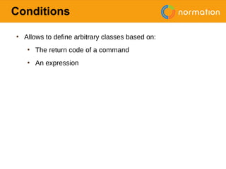 Using ncf building blocks to help writing CFEngine policies | PDF