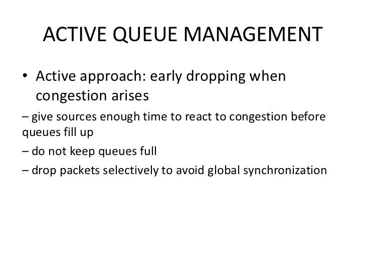 What does active queue management mean - vitawery