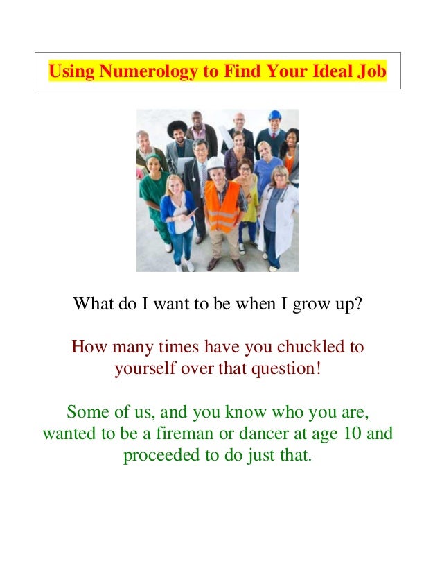 what would be your ideal job