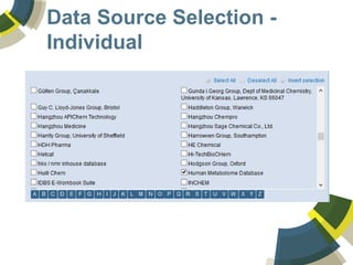 Data Source Selection -
Individual
 