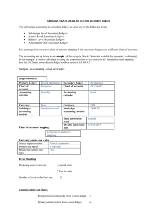 Using oracle r12 slam with secondary ledgers | DOCX