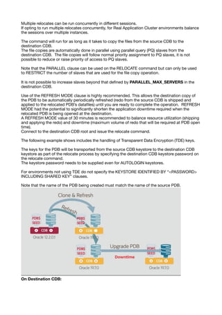 Using PDB Relocation to Move a Single PDB to Another Existing CDB | PDF