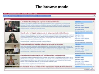 The browse mode
 