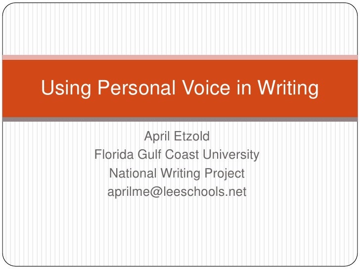 using voice in an essay In rhetoric and literary studies, voice is the distinctive style or manner of expression of an author or narrator as discussed below, voice is one of the most elusive yet important qualities in a piece of writing voice is usually the key element in effective writing, says teacher and . using voice in an essay In rhetoric and literary studies, voice is the distinctive style or manner of expression of an author or narrator as discussed below, voice is one of the most elusive yet important qualities in a piece of writing voice is usually the key element in effective writing, says teacher and .