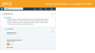 7
Pexip Certificate in LinkedIn Profile
 