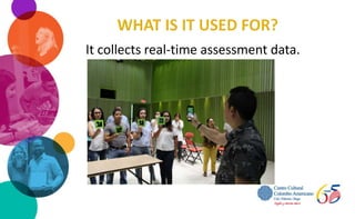 It collects real-time assessment data.
 