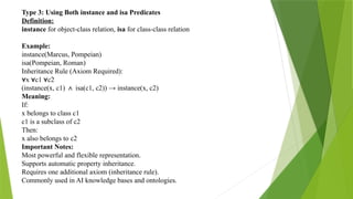Using predicate logic documents using ai | PPTX