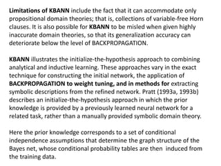 Using prior knowledge to initialize the hypothesis,kbann | PPT