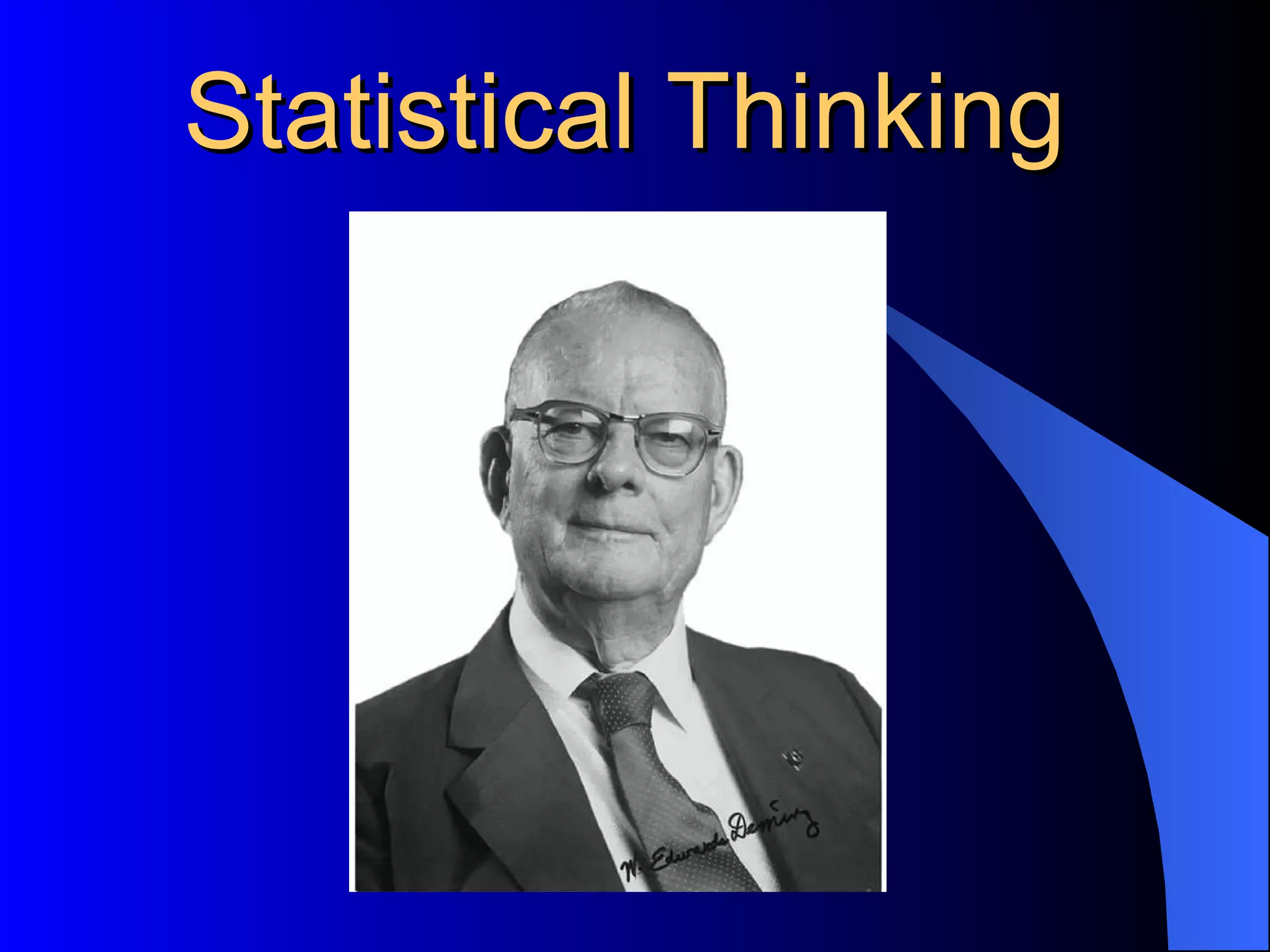 Statistical Thinking 