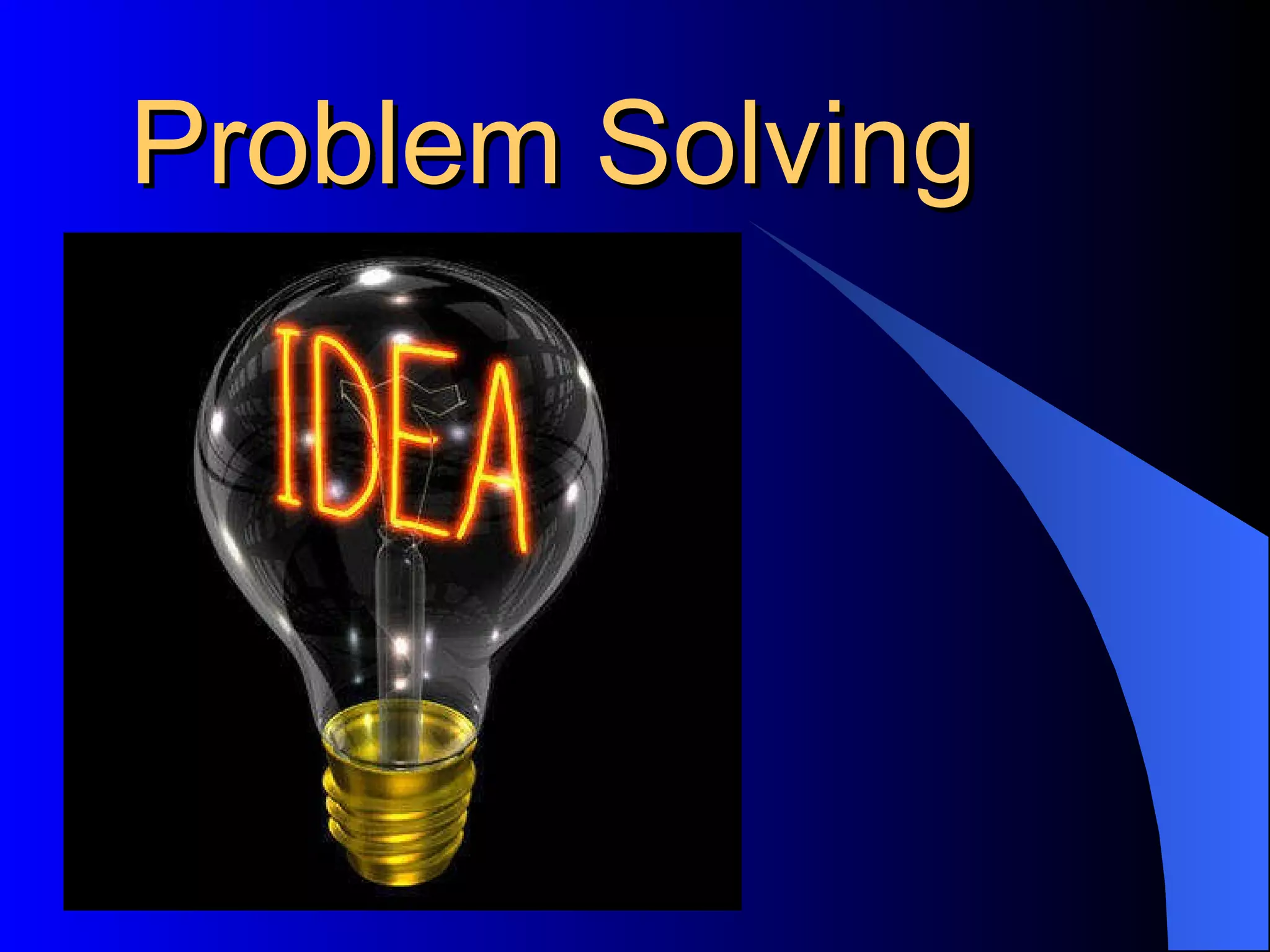 Problem Solving 