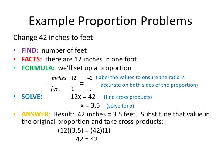 Using Proportions to Solve Problems