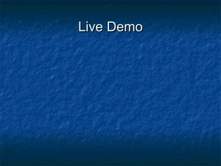 Live Demo
 