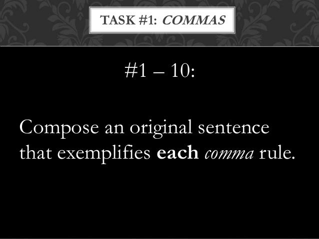 Using punctuation correctly