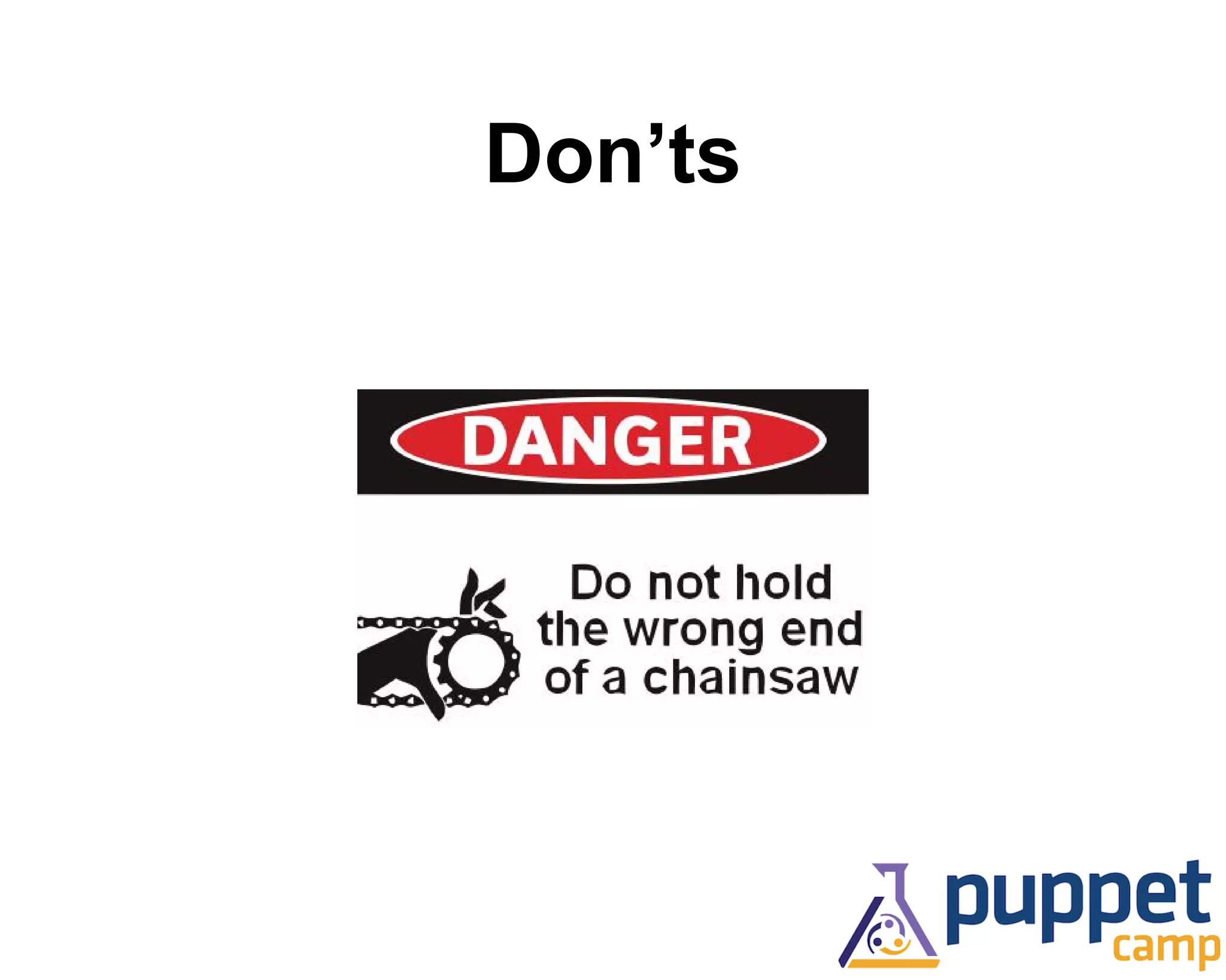Don’ts 
 