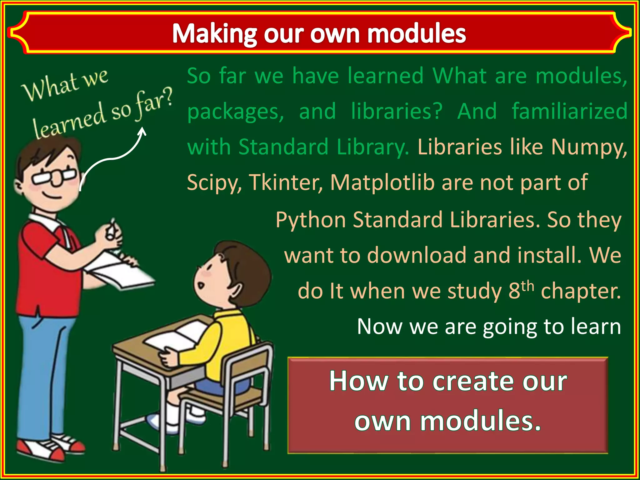 Python Modules and Libraries | PPT