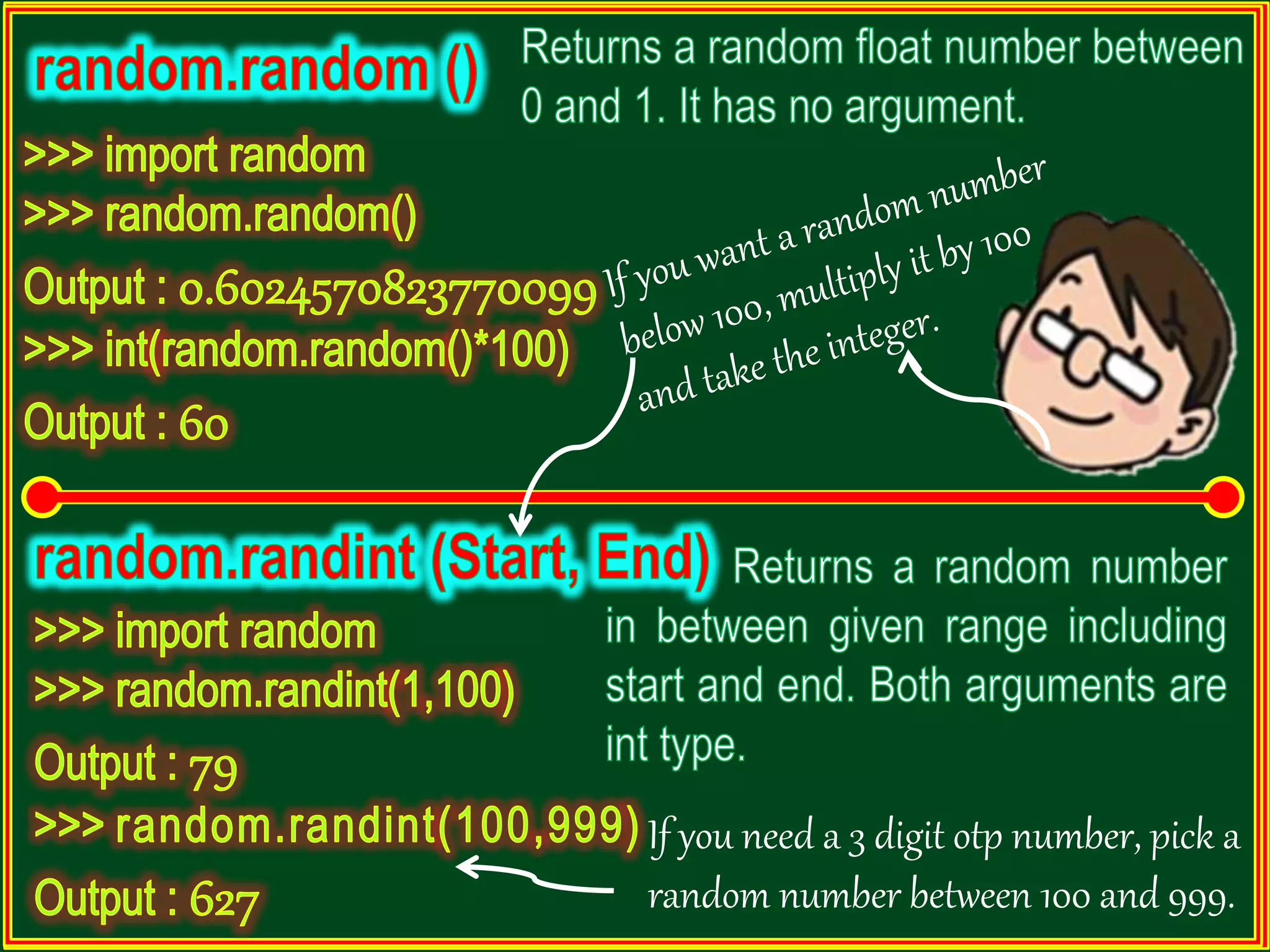 If you need a 3 digit otp number, pick a random number between 100 and 999. 