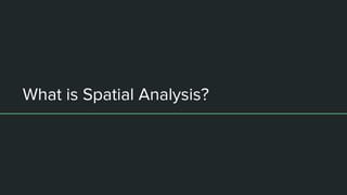 Using python to analyze spatial data