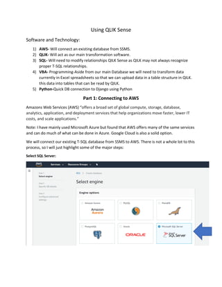Using QLIK with AWS & Python | PDF