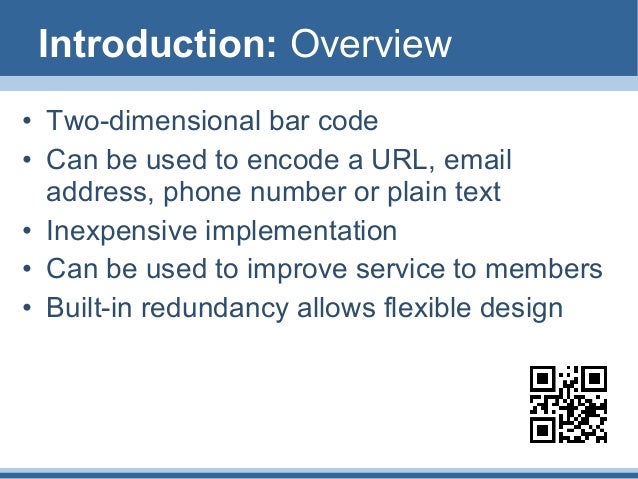 Using QR Codes: Overview and Best Practices