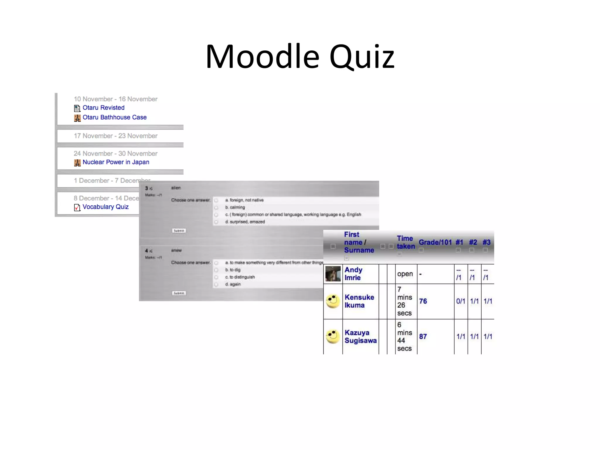 Moodle Quiz
 