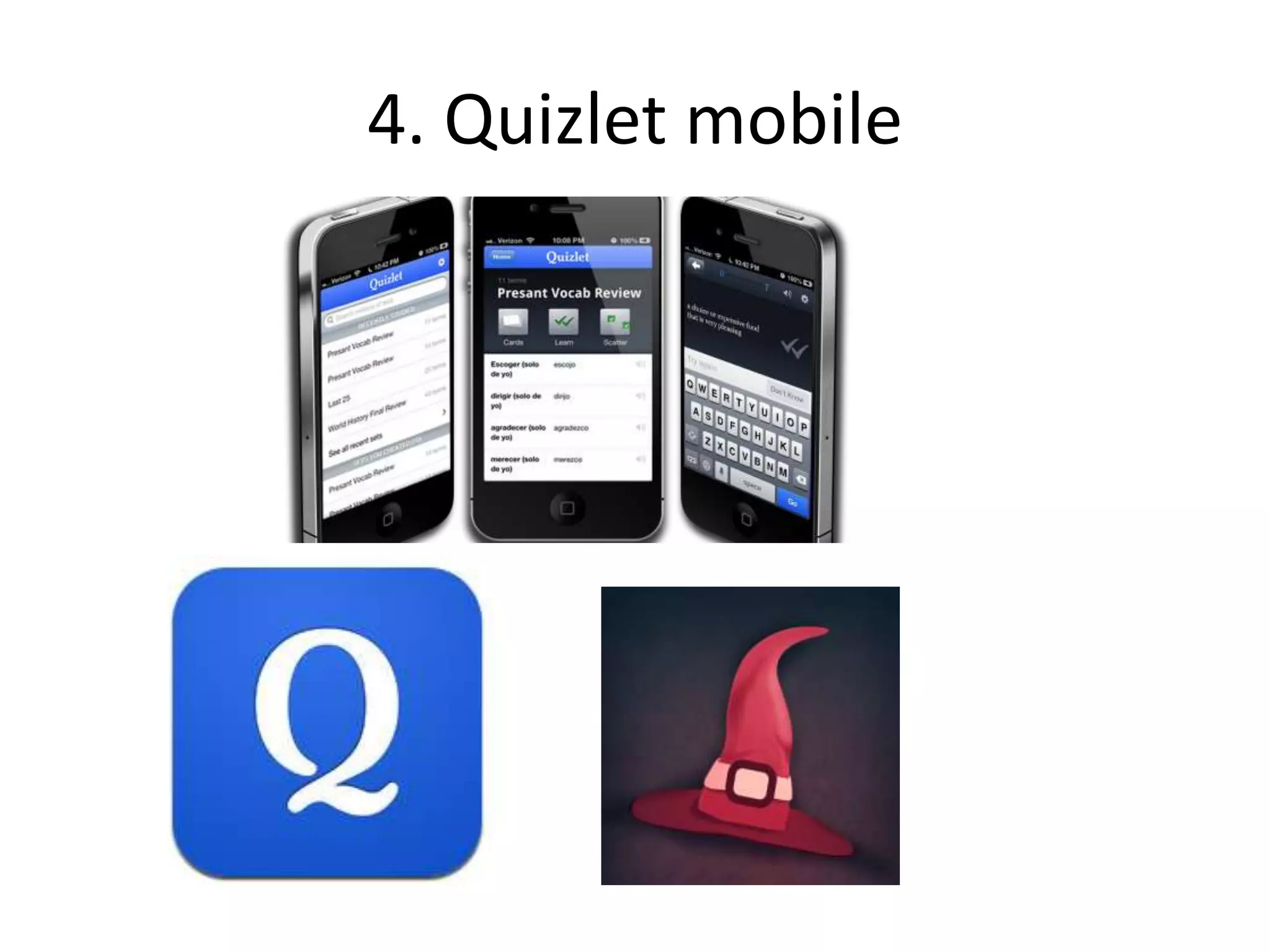 4. Quizlet mobile
 