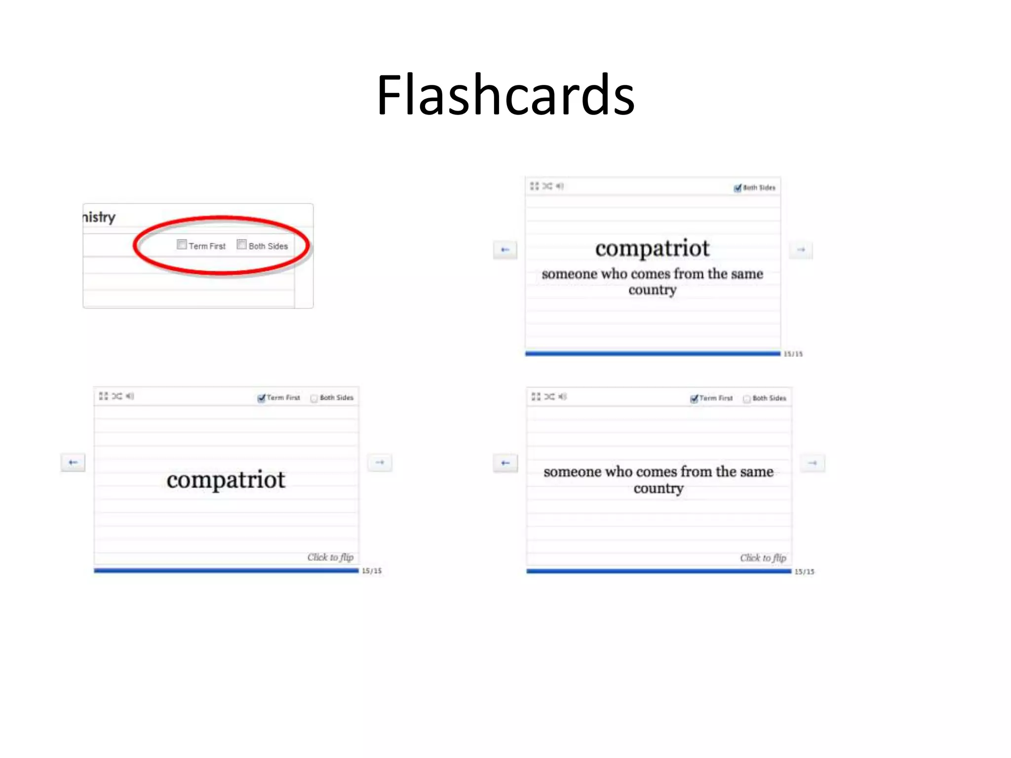 Flashcards
 
