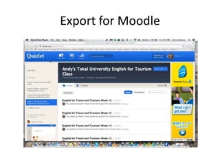 Export for Moodle
 