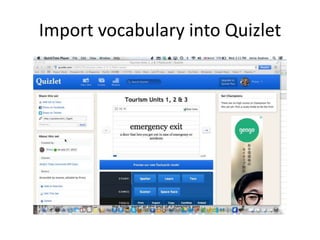 Import vocabulary into Quizlet
 