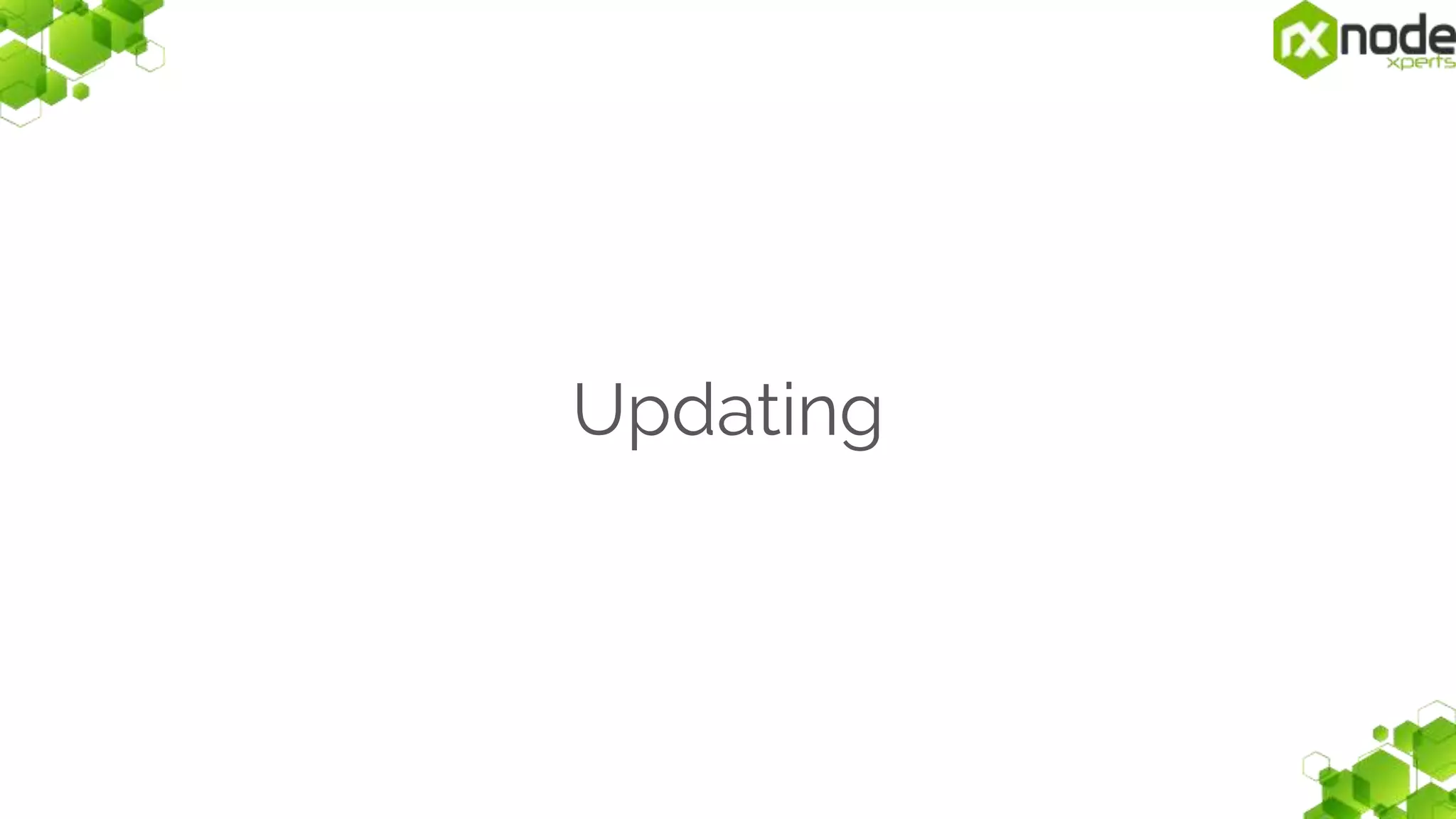 Updating
 