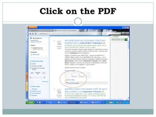 Click on the PDF
 