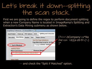 Using Regular Expressions in Document Management Data Capture and ...