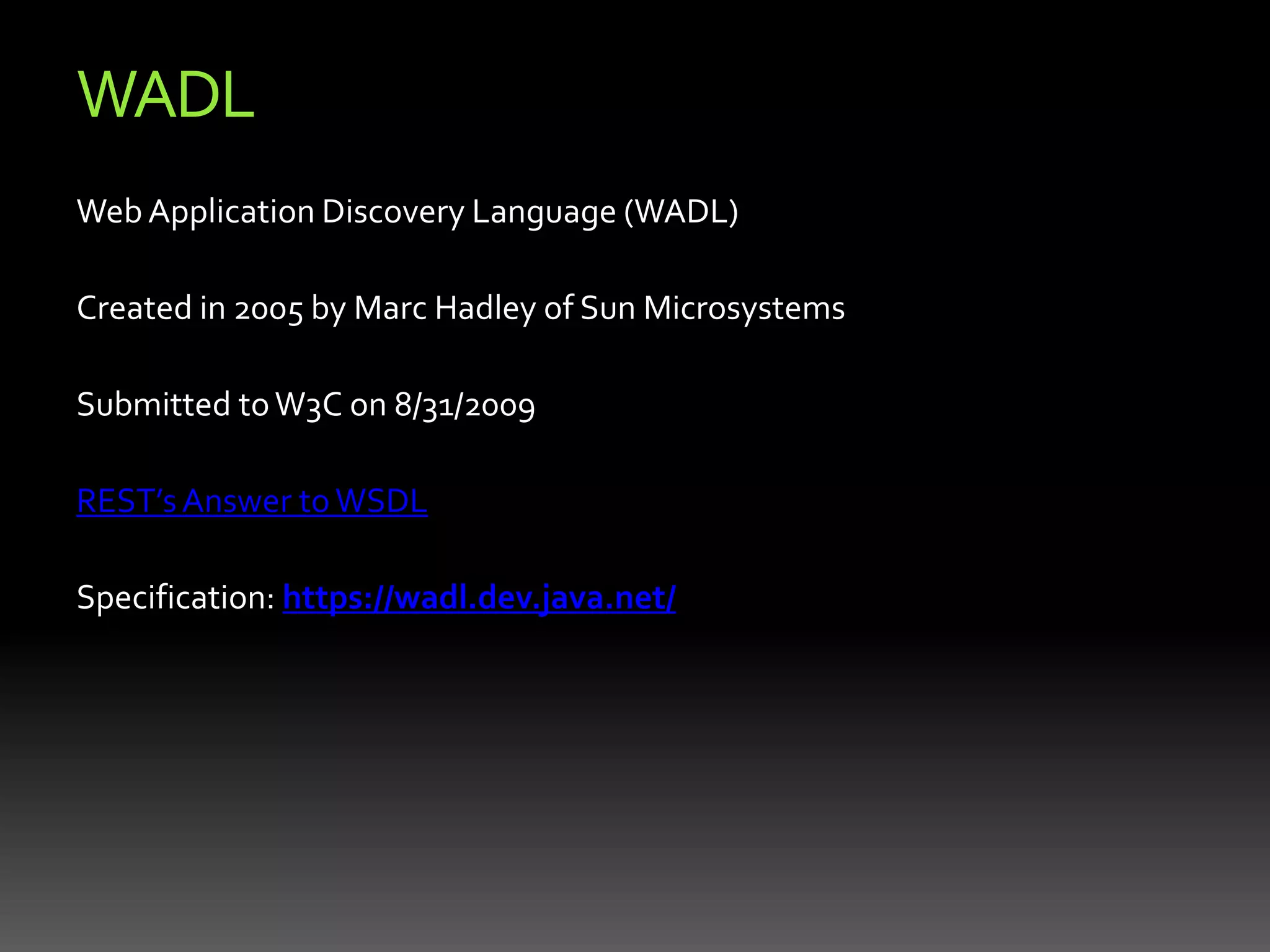  Explicit Request and Response – No StateREST BasicsThe REST architecture was designed around a few key principles: Use HTTP Methods (and Response Codes)