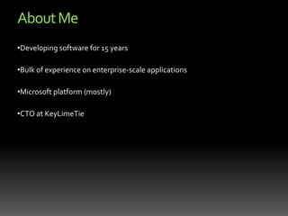 About MeDeveloping software for 15 years