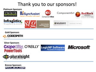 Thank you to our sponsors!Platinum SponsorsGold SponsorsSilver SponsorsBronze Sponsors