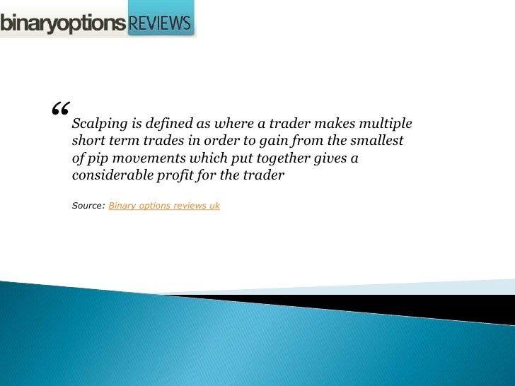 Scalping in binary options