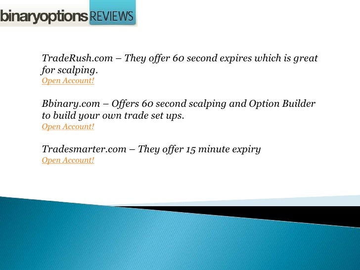 Scalping in binary options