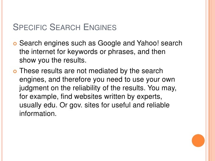 Using search engines to find information to prepare resources and wor…
