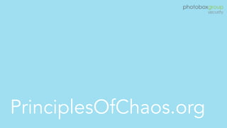 PrinciplesOfChaos.org
 