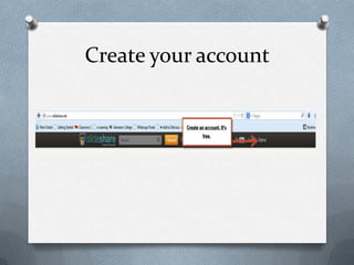 Create your account
 