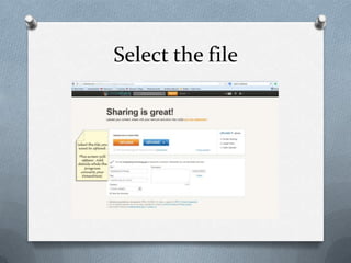 Select the file
 