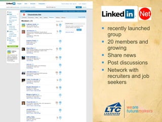 recently launched group 20 members and growing Share news Post discussions Network with recruiters and job seekers 