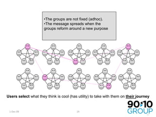 They make the message theirsWe share what we think is cool with people who (we think) will think its cool, too18