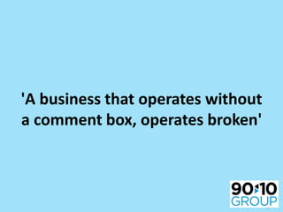 The person representing the brand (social) discovers a way to improve their current system - making it more efficient for all (social)
