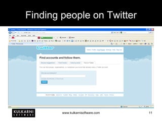 Finding people on Twitter 