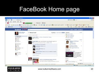 FaceBook Home page 