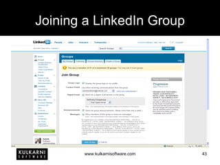 Joining a LinkedIn Group 