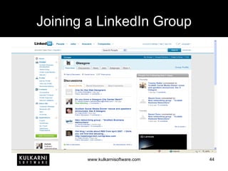 Joining a LinkedIn Group 