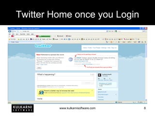 Twitter Home once you Login 