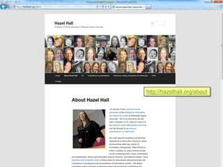 http://hazelhall.org/about
 