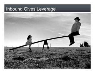 Inbound Gives Leverage




12
 
